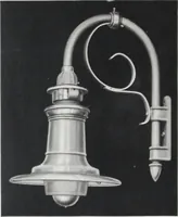 An illustration from Novalux street lighting units (pendent and bracket types) for Mazda series lamps (1920)