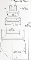 An illustration from Novalux street lighting units (pendent and bracket types) for Mazda series lamps (1920)
