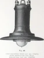 An illustration from Novalux street lighting units (pendent and bracket types) for Mazda series lamps (1920)