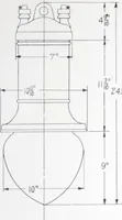 An illustration from Novalux street lighting units (pendent and bracket types) for Mazda series lamps (1920)