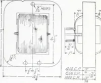 An illustration from Novalux street lighting units (pendent and bracket types) for Mazda series lamps (1920)
