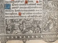 An illustration from [Horae ad usum Romanum. Lat. et fr. :] Heures à l’usaige de Romme (1505)