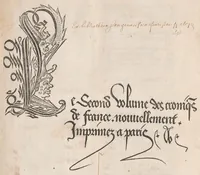 Picture 1 of 85 from Chroniques de France (2ème partie), leaf 6
