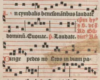 An illustration from [Psalterium Parisiense :] Psalterium ad usum Parisiensem cum invitatoriis antiphonisque. Hymni. Commune Sanctorum. Missae de sancto Spiritu, de Beata Virgine Maria et de defunctis.
