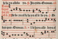An illustration from [Psalterium Parisiense :] Psalterium ad usum Parisiensem cum invitatoriis antiphonisque. Hymni. Commune Sanctorum. Missae de sancto Spiritu, de Beata Virgine Maria et de defunctis.