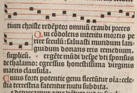 An illustration from [Psalterium Parisiense :] Psalterium ad usum Parisiensem cum invitatoriis antiphonisque. Hymni. Commune Sanctorum. Missae de sancto Spiritu, de Beata Virgine Maria et de defunctis.
