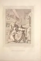 An illustration from Original designs of the most celebrated masters of the Bolognese, Roman, Florentine, and Venetian schools; comprising some of the works of Leonardo da Vinci, the Caracci, Claude Lorraine, Raphael, Michel Angelo, the Poussins, and others, in His Majesty's collection; (1812)