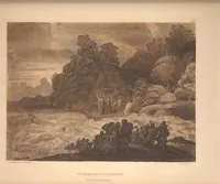 An illustration from Original designs of the most celebrated masters of the Bolognese, Roman, Florentine, and Venetian schools; comprising some of the works of Leonardo da Vinci, the Caracci, Claude Lorraine, Raphael, Michel Angelo, the Poussins, and others, in His Majesty's collection; (1812)