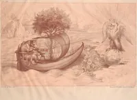 Picture 38 of 45 from Original designs of the most celebrated masters of the Bolognese, Roman, Florentine, and Venetian schools; comprising some of the works of Leonardo da Vinci, the Caracci, Claude Lorraine, Raphael, Michel Angelo, the Poussins, and others, in His Majesty's collection; (1812), leaf 246