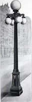 An illustration from Ornamental Street Lamp Posts, Mast Arms and Brackets (1914)