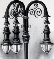 An illustration from Ornamental Street Lamp Posts, Mast Arms and Brackets (1914)