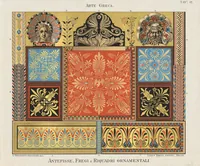 An illustration from L'ornamento policromo nelle arti e nelle industrie artistiche ... antiche medievali e moderne per uso delle scuole e degli artisti (1886)