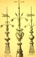 An illustration from Ornements pour l'architecture en zinc, cuivre, tole & plomb : travaux d'art sur dessins croquis & devis. (1912)