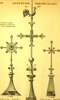 An illustration from Ornements pour l'architecture en zinc, cuivre, tole & plomb : travaux d'art sur dessins croquis & devis. (1912)