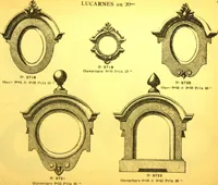 An illustration from Ornements pour l'architecture en zinc, cuivre, tole & plomb : travaux d'art sur dessins croquis & devis. (1912)