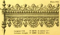 An illustration from Ornements pour l'architecture en zinc, cuivre, tole & plomb : travaux d'art sur dessins croquis & devis. (1912)