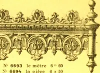 Picture 389 of 419 from Ornements pour l'architecture en zinc, cuivre, tole & plomb : travaux d'art sur dessins croquis & devis. (1912), leaf 326