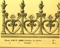 An illustration from Ornements pour l'architecture en zinc, cuivre, tole & plomb : travaux d'art sur dessins croquis & devis. (1912)