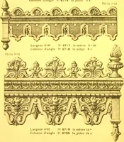 An illustration from Ornements pour l'architecture en zinc, cuivre, tole & plomb : travaux d'art sur dessins croquis & devis. (1912)