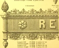 Picture 401 of 419 from Ornements pour l'architecture en zinc, cuivre, tole & plomb : travaux d'art sur dessins croquis & devis. (1912), leaf 331