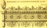 An illustration from Ornements pour l'architecture en zinc, cuivre, tole & plomb : travaux d'art sur dessins croquis & devis. (1912)