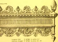 Picture 407 of 419 from Ornements pour l'architecture en zinc, cuivre, tole & plomb : travaux d'art sur dessins croquis & devis. (1912), leaf 334