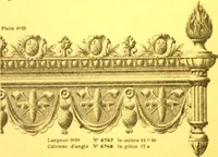 An illustration from Ornements pour l'architecture en zinc, cuivre, tole & plomb : travaux d'art sur dessins croquis & devis. (1912)