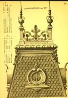 Picture 73 of 419 from Ornements pour l'architecture en zinc, cuivre, tole & plomb : travaux d'art sur dessins croquis & devis. (1912), leaf 46