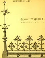 An illustration from Ornements pour l'architecture en zinc, cuivre, tole & plomb : travaux d'art sur dessins croquis & devis. (1912)