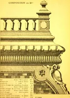 An illustration from Ornements pour l'architecture en zinc, cuivre, tole & plomb : travaux d'art sur dessins croquis & devis. (1912)