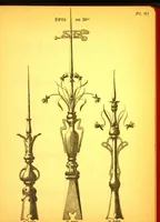 An illustration from Ornements pour l'architecture en zinc, cuivre, tole & plomb : travaux d'art sur dessins croquis & devis. (1912)