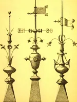 An illustration from Ornements pour l'architecture en zinc, cuivre, tole & plomb : travaux d'art sur dessins croquis & devis. (1912)