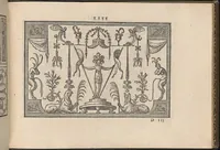An illustration from La vera perfettione del disegno di varie sorti di ricami,di cucire ogni sorte di puntifogliami, punti tagliati, puntifili,rimessi, punti incrociati, puntistuora,ogn'altra arrte [!] che dia operadisegni. Fatto nuovamente per Giovanni Ostaus. (1567)