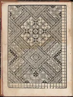 An illustration from Il spechio di pensieri delle belle et virtudiose donne dove si vede varie sorti de ponti cioe ponti taliati ponti groposi ponti in redeponti in stiora (1546)