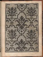An illustration from Il spechio di pensieri delle belle et virtudiose donne dove si vede varie sorti de ponti cioe ponti taliati ponti groposi ponti in redeponti in stiora (1546)