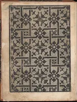 An illustration from Il spechio di pensieri delle belle et virtudiose donne dove si vede varie sorti de ponti cioe ponti taliati ponti groposi ponti in redeponti in stiora (1546)