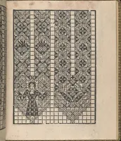 An illustration from Giardineto novo di punti tagliati et gropposi per exercitio & ornamento delle donne (1554)