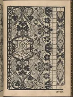An illustration from La gloria et l'honore de ponti tagliati,ponti in aere. Opera nova,con somma diligenzia posta in luce (1556)