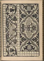 An illustration from La gloria et l'honore de ponti tagliati,ponti in aere. Opera nova,con somma diligenzia posta in luce (1556)