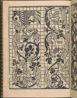 An illustration from La gloria et l'honore de ponti tagliati,ponti in aere. Opera nova,con somma diligenzia posta in luce (1556)