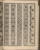 An illustration from La gloria et l'honore de ponti tagliati,ponti in aere. Opera nova,con somma diligenzia posta in luce (1556)