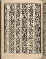 An illustration from La gloria et l'honore de ponti tagliati,ponti in aere. Opera nova,con somma diligenzia posta in luce (1556)