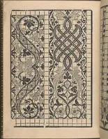 An illustration from La gloria et l'honore de ponti tagliati,ponti in aere. Opera nova,con somma diligenzia posta in luce (1556)