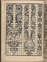 An illustration from La gloria et l'honore de ponti tagliati,ponti in aere. Opera nova,con somma diligenzia posta in luce (1556)