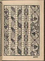 An illustration from La gloria et l'honore de ponti tagliati,ponti in aere. Opera nova,con somma diligenzia posta in luce (1556)