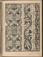 An illustration from La gloria et l'honore de ponti tagliati,ponti in aere. Opera nova,con somma diligenzia posta in luce (1556)