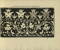 An illustration from Studio delle virtuose dame : doue si vedono bellissimi lauori di punto in aria, reticella, di maglia (1597)