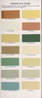 An illustration from Pella venetian blinds offer color tones of today. (1930)