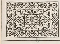 An illustration from La fleur de la science de pourtraicture Et patrons de broderie. facon arabicque et ytalique. (1530)