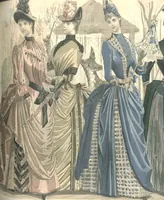 An illustration from Peterson's Magazine January to June 1888 [Fashion and Fancy work pages] (1888)